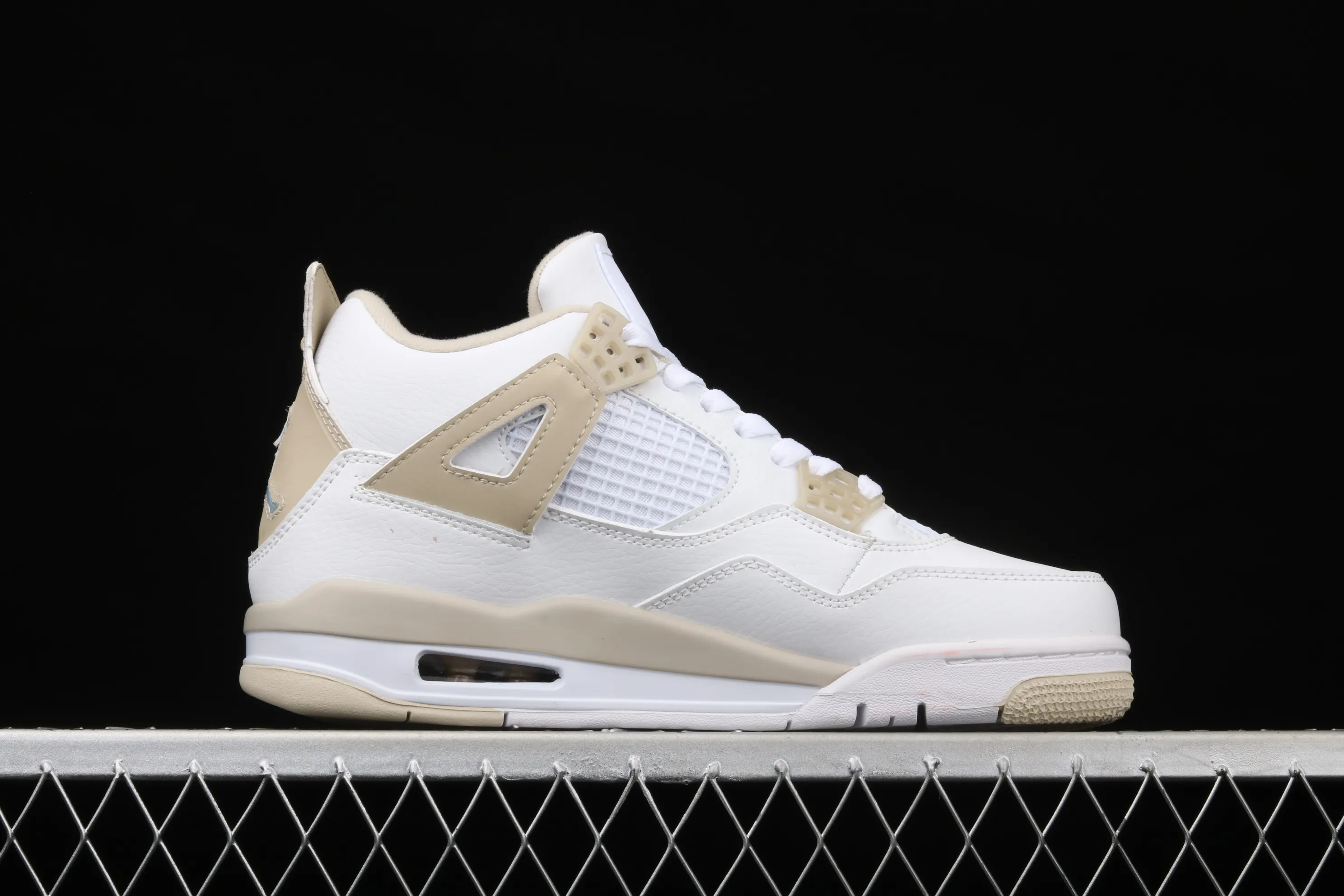 All categories Air Jordan Jordan series basketball shoes Air Jordan 4 G version Air Jordan 4 "Linen" AJ4 Joe 4 beach white gold 487724-118